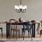 Designers Fountain Bronson 5 Light Classic Matte Black with Frosted Glass Shades Chandelier For Dining Rooms D278M-5CH-MB - alternate 2